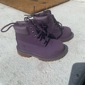 Timberland Kids Purple Boots